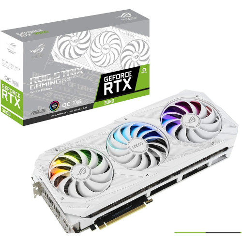 ASUS ROG STRIX NVIDIA GeForce RTX™ 3080 White OC Edition Gaming Graphics Card